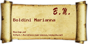 Boldini Marianna névjegykártya